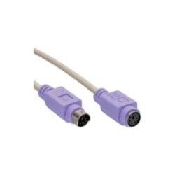 Rallonge PS/2, InLine®, mâle/fem. 3m PC99, prises violet