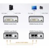 ATEN VE600A Video-Extender, DVI-Verstärker, Verlängerung auf max. 60m über Netzwerkkabel, mit Audio