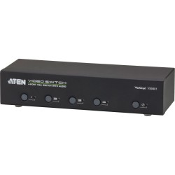 ATEN VS0401 Monitor-Umschalter VGA 4-fach, mit Audio, über RS-232 steuerbar