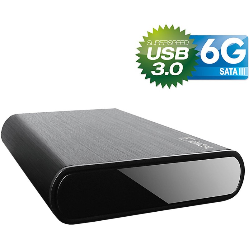 Boîtier de 3,5 ", USB 3.0, Fantec DBALU36G noir, pour disque dur