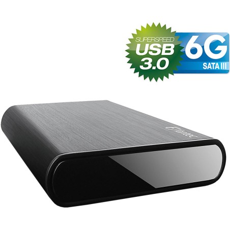 Gehäuse 3,5", USB 3.0, Fantec DB-ALU3-6G schwarz, für SATA1/2/3-HDD