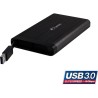 Gehäuse 2,5", USB 3.0, Fantec AluLink U3 schwarz Aluminium Gehäuse 2,5", USB 3.0, Fantec AluLink U3 schwarz Aluminium