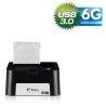 USB-3.0-zu-SATA-Docking-Station, FANTEC MR-U3-6G, 2,5" & 3,5" HDD, schwarz USB-3.0-zu-SATA-Docking-Station, FANTEC MR-U3-6G, 2,5" & 3,5" HDD, schwarz