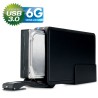 Gehäuse 3,5", USB 3.0, FANTEC ER-35U3-6G, SATA, mit Lüfter, schwarz Gehäuse 3,5", USB 3.0, FANTEC ER-35U3-6G, SATA, mit Lüfter, schwarz