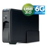 Gehäuse 3,5", USB 3.0, FANTEC ER-35U3-6G, SATA, mit Lüfter, schwarz Gehäuse 3,5", USB 3.0, FANTEC ER-35U3-6G, SATA, mit Lüfter, schwarz