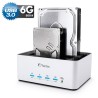 FANTEC AluDOCK 2X, HDD Klon & Docking Station mit USB 3.0 für 6,35cm (2,5") und 8,89cm (3,5") SATA Festplatten und SSDs FANTEC AluDOCK 2X, HDD Klon & Docking Station mit USB 3.0 für 6,35cm (2,5") und 8,89cm (3,5") SATA Festplatten und SSDs