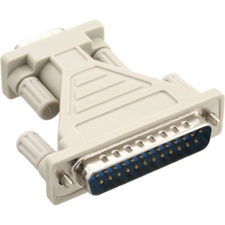 AT-Adapter, InLine®, 9-poliger Sub D Stecker auf 25-poliger Sub D St