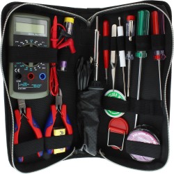 Werkzeug Set mit Lötkolben und Multimeter, 15-teilig