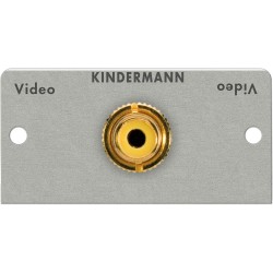 Video (Cinch) Blende KINDERMANN 7444-403, 50x50mm, Lötanschluss
