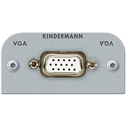 Anschlussblende mit Lötanschluss Halbblende 54x54 mm Aluminium eloxiertKINDERMANN 7441-401