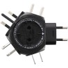 Kopp Weltreise-Stecker-Adapter TRAVEL-STAR, schwarz Kopp Weltreise-Stecker-Adapter TRAVEL-STAR, schwarz