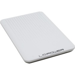 Gehäuse 6,35cm (2,5"), USB 2.0, Alu, LC-Power, LC-PRO-25WU, für SATA-HDD, weiß/chrom