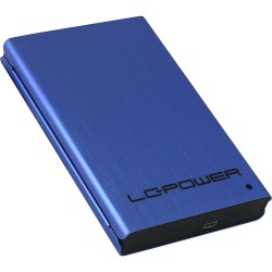 Gehäuse 6,35cm (2,5"), USB 3.0, LC-Power LC-25U3-XL, alu/blau, für SATA HDD & SSD