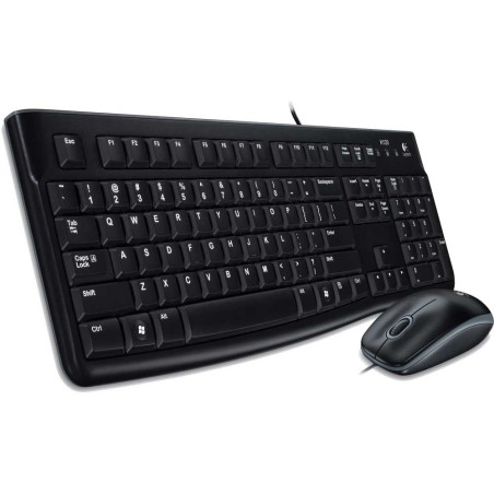 Tastatur + Maus, Logitech Desktop MK120, USB, schwarz