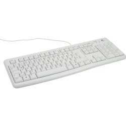 Tastatur, Logitech K120, USB, weiß, OEM