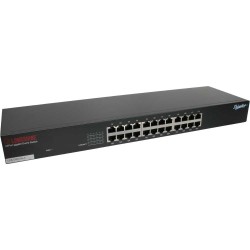 Longshine Gigabit Switch, 24-Port, LCS-GS9124-A, 19"-Version, Lüfterlos