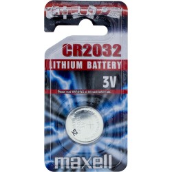 Maxell CR2032, Mainboardbatterie Knopfzelle Lithium 3V, 1er Blister