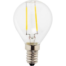 Müller-Licht LED-Glaslampe im Retrofit-Design, Tropfenform, 2W 230V E14 210 lm 300° 2.700K