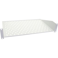 48,26cm (19") Fachboden 2HE, RAL 7035, Tiefe 300mm, Traglast: 15Kg