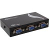 2 Port VGA Switch, 2 x VGA IN, 1x VGA OUT, 3x 15pol HD Buchse (VGA)
