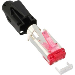 Hirose Crimpstecker Cat. 6 TM21, Knickschutz schwarz, 10er Pack