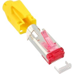 Hirose Crimpstecker Cat. 6 TM21, Knickschutz gelb, 10er Pack