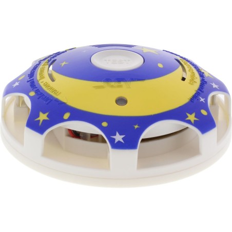 Rauchmelder mit Kindermotiv, inkl. 9V-Batterie und Befestigungsmaterial