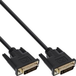 Câble de raccordement DVI-D Premium, InLine®, digital 24+1 mâle/mâle, Dual Link, 2m
