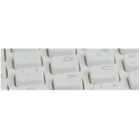 Tastatur, Mini, Perixx PERIBOARD-407 DE W, USB, weiß