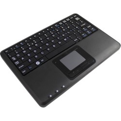 Tastatur, Perixx PERIBOARD-510 H PLUS, USB, Super Mini Touchpad Keyboard, mit 2-fach USB Hub