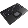 Tastatur, Perixx PERIBOARD-510 H PLUS, USB, Super Mini Touchpad Keyboard, mit 2-fach USB Hub