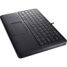Tastatur, Perixx PERIBOARD-510 H PLUS, USB, Super Mini Touchpad Keyboard, mit 2-fach USB Hub