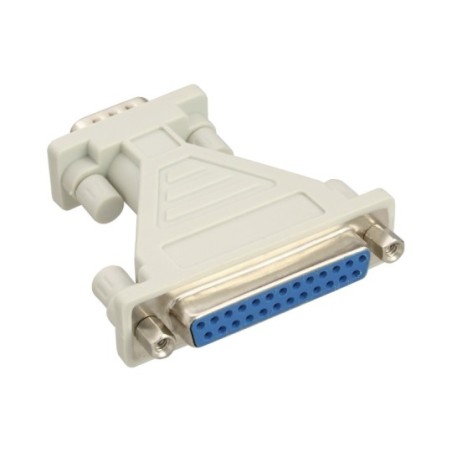 Adaptateur AT, InLine®, 25 broches Sub D fem. à 9 broches Sub D St