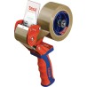 tesa Packbandhandabroller Comfort, bis 66m x 50mm, rot/blau