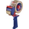 tesa Packbandhandabroller Economy, bis 66m x 50mm, rot/blau tesa Packbandhandabroller Economy, bis 66m x 50mm, rot/blau