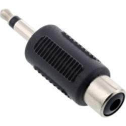 Adaptateur audio, InLine®, 3,5mm jack à 1x connecteur Cinch femelle, Mono
