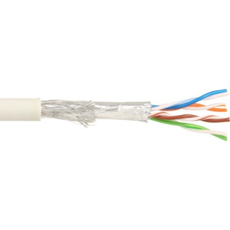 Câble patch Cat.5e, InLine®, gris, S-FTP, AWG26, PVC, 300m