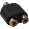 Adaptateur audio, InLine®, 1x connecteur Cinch femelle à 2x connecteur Cinch femelle Adaptateur audio, InLine®, 1x connecteur Cinch femelle à 2x connecteur Cinch femelle