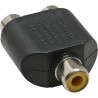 Adaptateur audio, InLine®, 1x connecteur Cinch femelle à 2x connecteur Cinch femelle Adaptateur audio, InLine®, 1x connecteur Cinch femelle à 2x connecteur Cinch femelle
