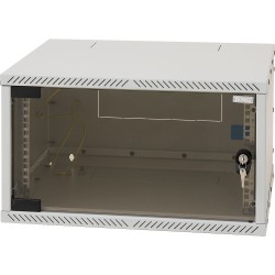 19" Wandschrank 12HE, Triton RXA-12-AS4-CAX-A1, 550x400, zerlegbar, Glastür, lichtgrau