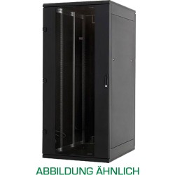 19"-Netzwerkschrank 27HE, Triton RMA-27-R69-BAX-A1, 600x900, perf. Fronttür (Linksanschlag), tiefschwarz