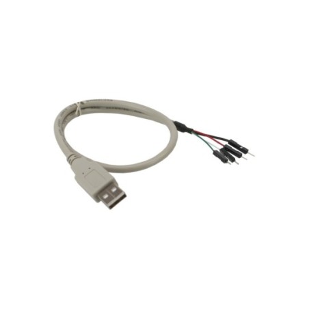 Câble adaptateur USB 2.0, InLine®, prise A sur connecteur IDC, 40cm