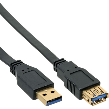 InLine® USB 3.0 Flachkabel Verlängerung