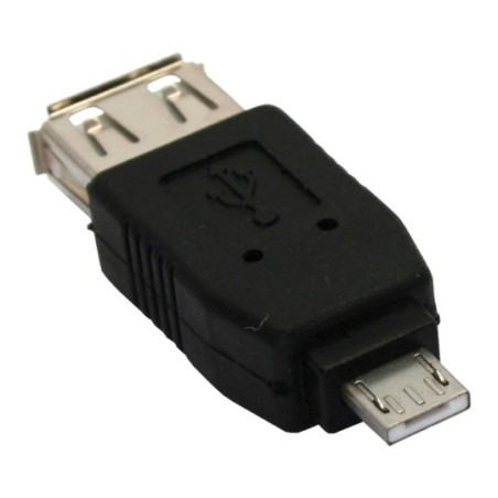 Adaptateur Micro USB, InLine®, prise Micro-A à USB A prise femelle