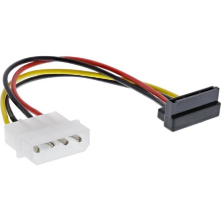 Câble adaptateur d'électricité SATA, InLine®, 1x 5,25" fem. à 15pin SATA mâle, plié vers haut