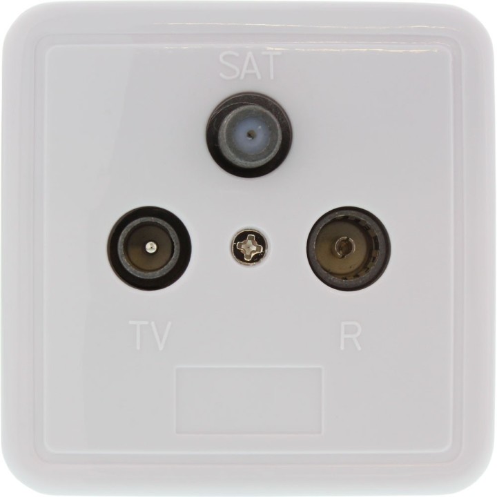 InLine® Connecteur antenne, blindé, UP, prise de dérivation ou terminale