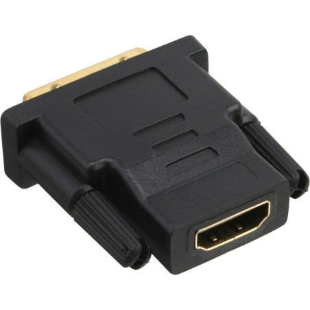 Adaptateur HDMI-DVI, InLine®, prise HDMI femelle sur prise DVI, contacts dorés