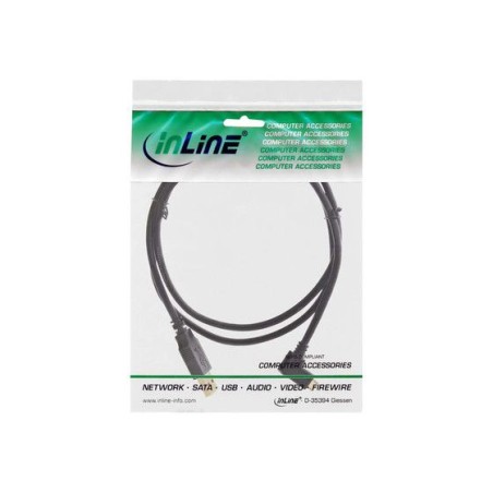 Câble InLine® Micro-USB 2.0, mâle USB-A vers mâle Micro-B coudé, contacts plaqués or, 1 m