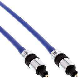 OPTO Câble audio, InLine®, PREMIUM, Toslink mâle/mâle, 15m