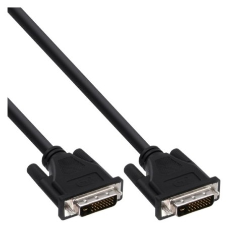 Câble de raccordement DVI-D, InLine®, digital 24+1 mâle/mâle, Dual Link, 2m